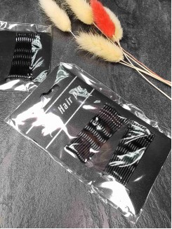 Невидимки для волос на блистере 5см. (черный)